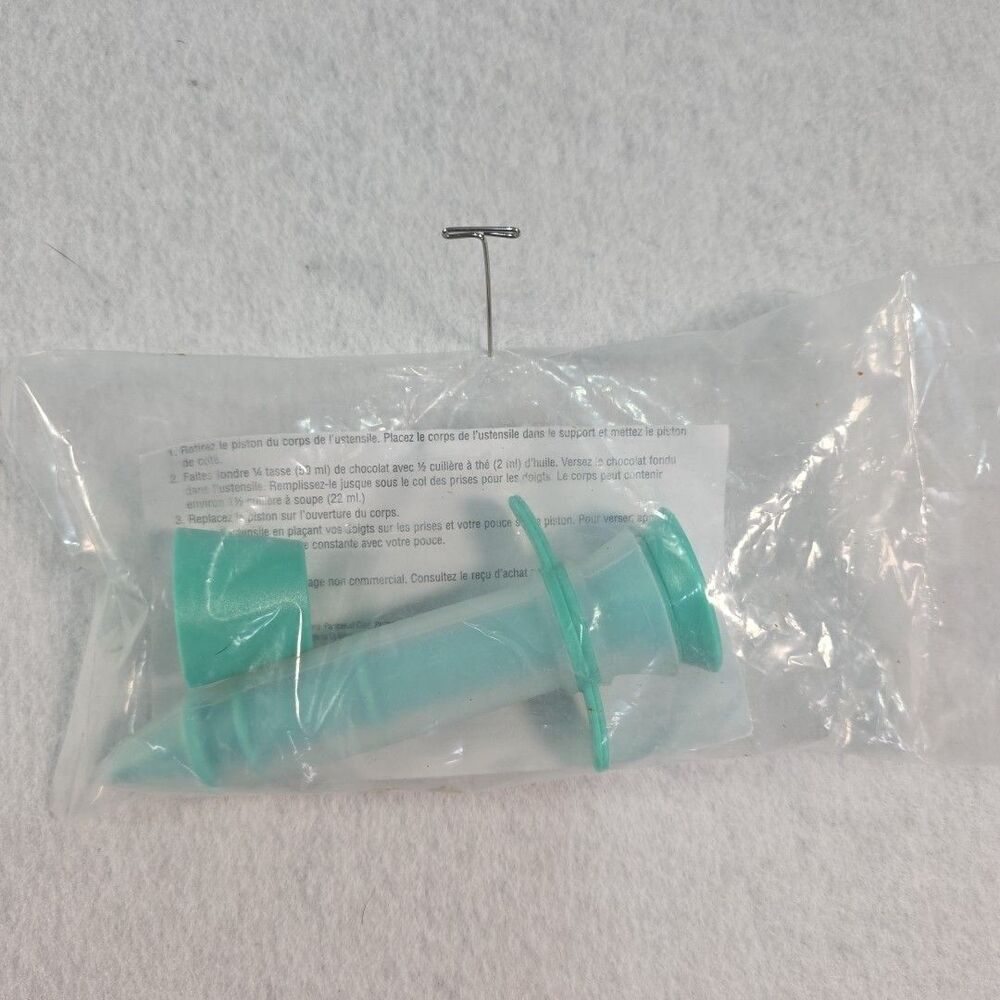 Pampered Chef Chocolate Drizzler #1458 New Decorating Syringe Cylinder Dessert